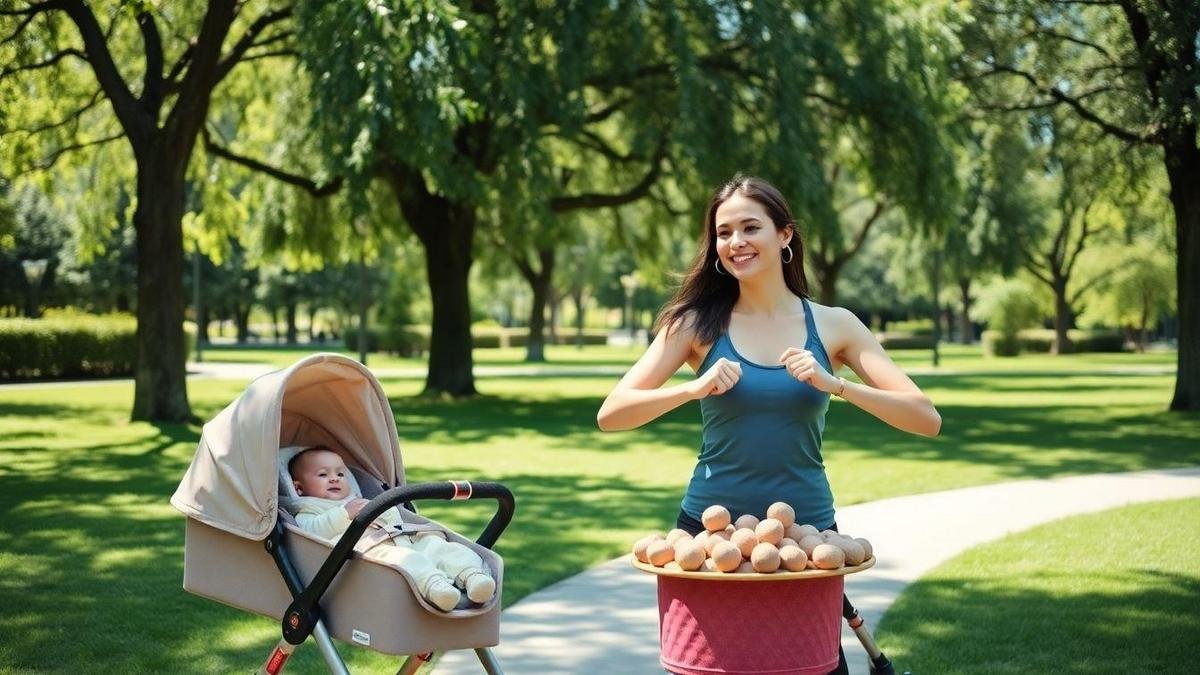 Atividades físicas para mães e bebês em casa