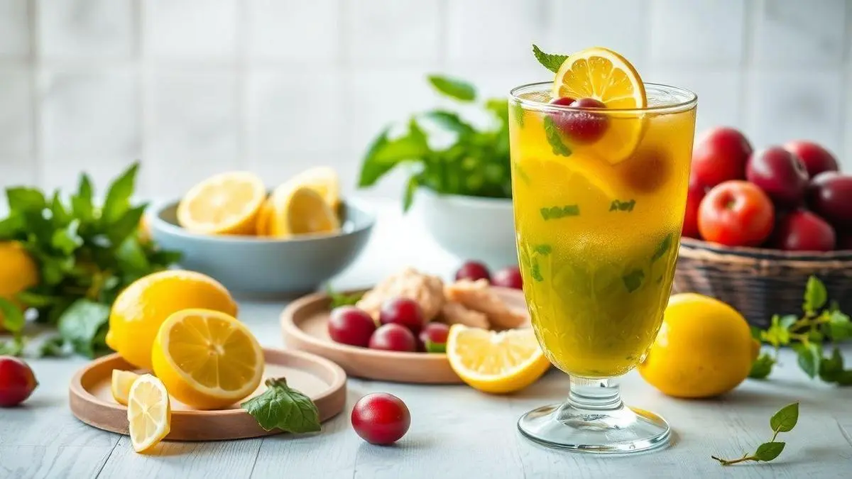 Receitas Naturais com Limão, Gengibre, Maçã e Salsa Receitas Naturais com Limão, Gengibre, Maçã e Salsa