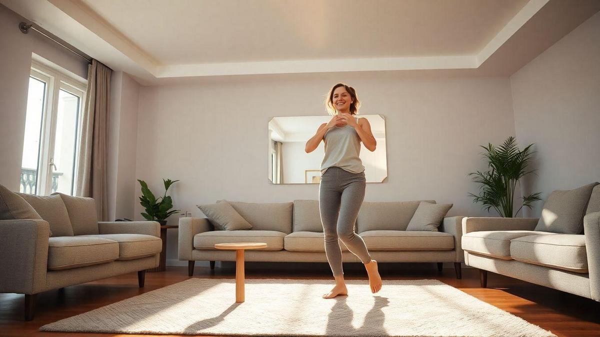 Rotina de dança para emagrecer em casa
